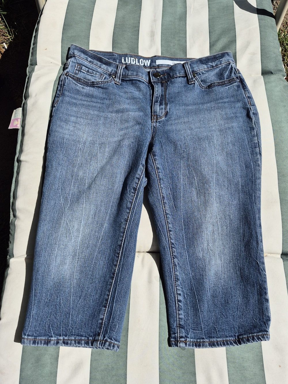 VINTAGE DKNY JEANS Women's Denim Capri Pants-8